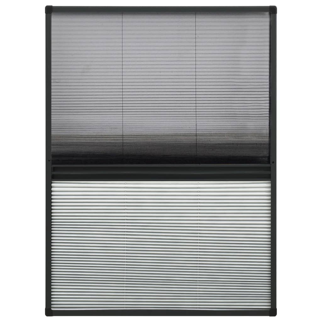 vidaXL Ecran insecte pentru ferestre, cu umbrar, 80x120 cm, aluminiu vidaXL Ecran insecte pentru ferestre, cu umbrar, 80x120 cm, aluminiu