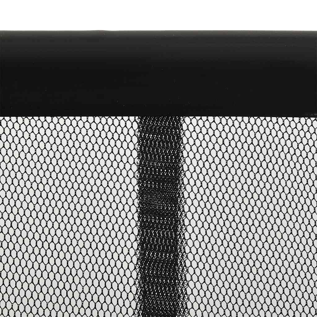 vidaXL Paravan antiinsecte cu perdea plasă neagră 100x220 cm poliester vidaXL Paravan antiinsecte cu perdea plasă neagră 100x220 cm poliester