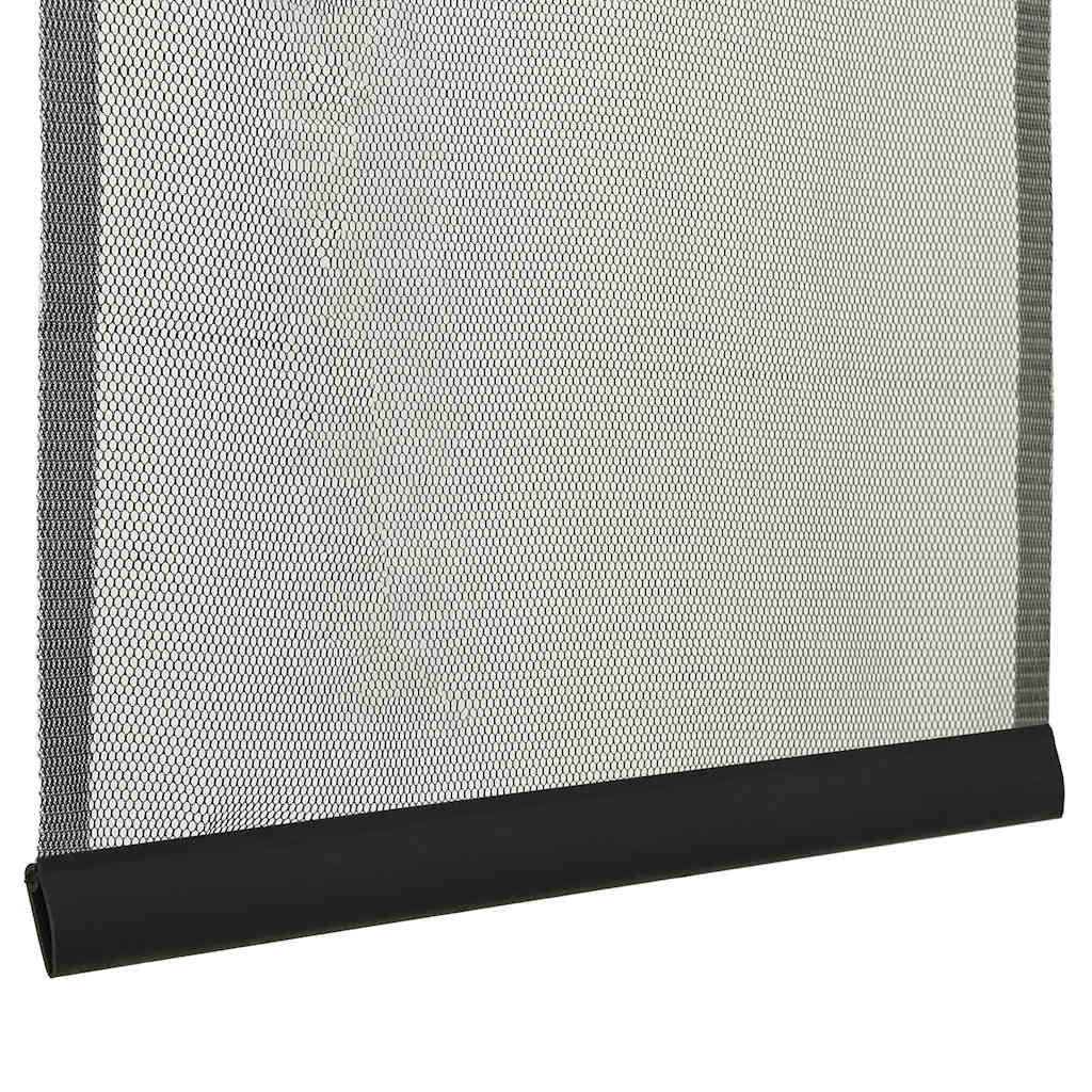 vidaXL Paravan antiinsecte cu perdea plasă neagră 100x220 cm poliester vidaXL Paravan antiinsecte cu perdea plasă neagră 100x220 cm poliester