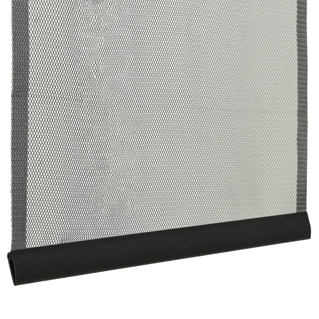 vidaXL Perdea pentru insecte cu 10 buc. de plasă, negru, 240x240 cm vidaXL Perdea pentru insecte cu 10 buc. de plasă, negru, 240x240 cm