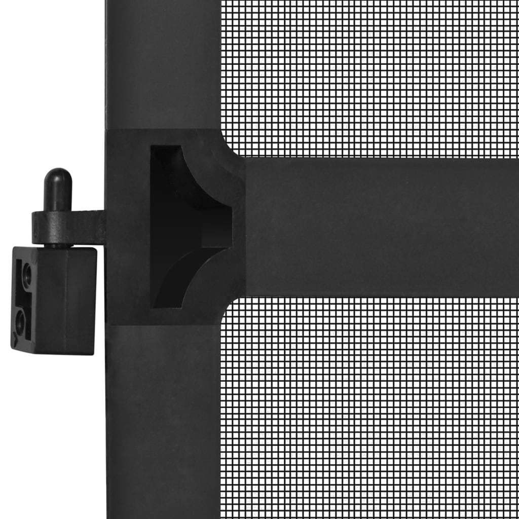 vidaXL Plasă insecte cu balamale pentru uși, antracit, 120 x 240 cm vidaXL Plasă insecte cu balamale pentru uși, antracit, 120 x 240 cm
