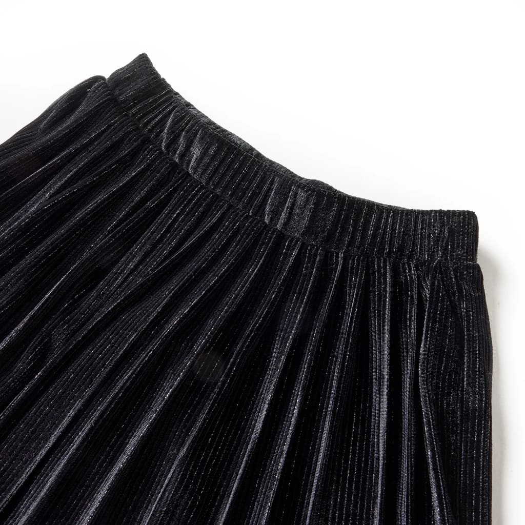 Fusta plisată pentru copii cu lurex, negru, 128 Fusta plisată pentru copii cu lurex, negru, 128