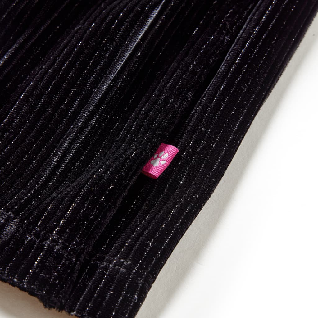 Fusta plisată pentru copii cu lurex, negru, 128 Fusta plisată pentru copii cu lurex, negru, 128