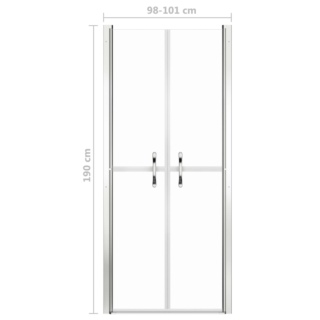 vidaXL Ușă cabină de duș, transparent, 101 x 190 cm, ESG vidaXL Ușă cabină de duș, transparent, 101 x 190 cm, ESG