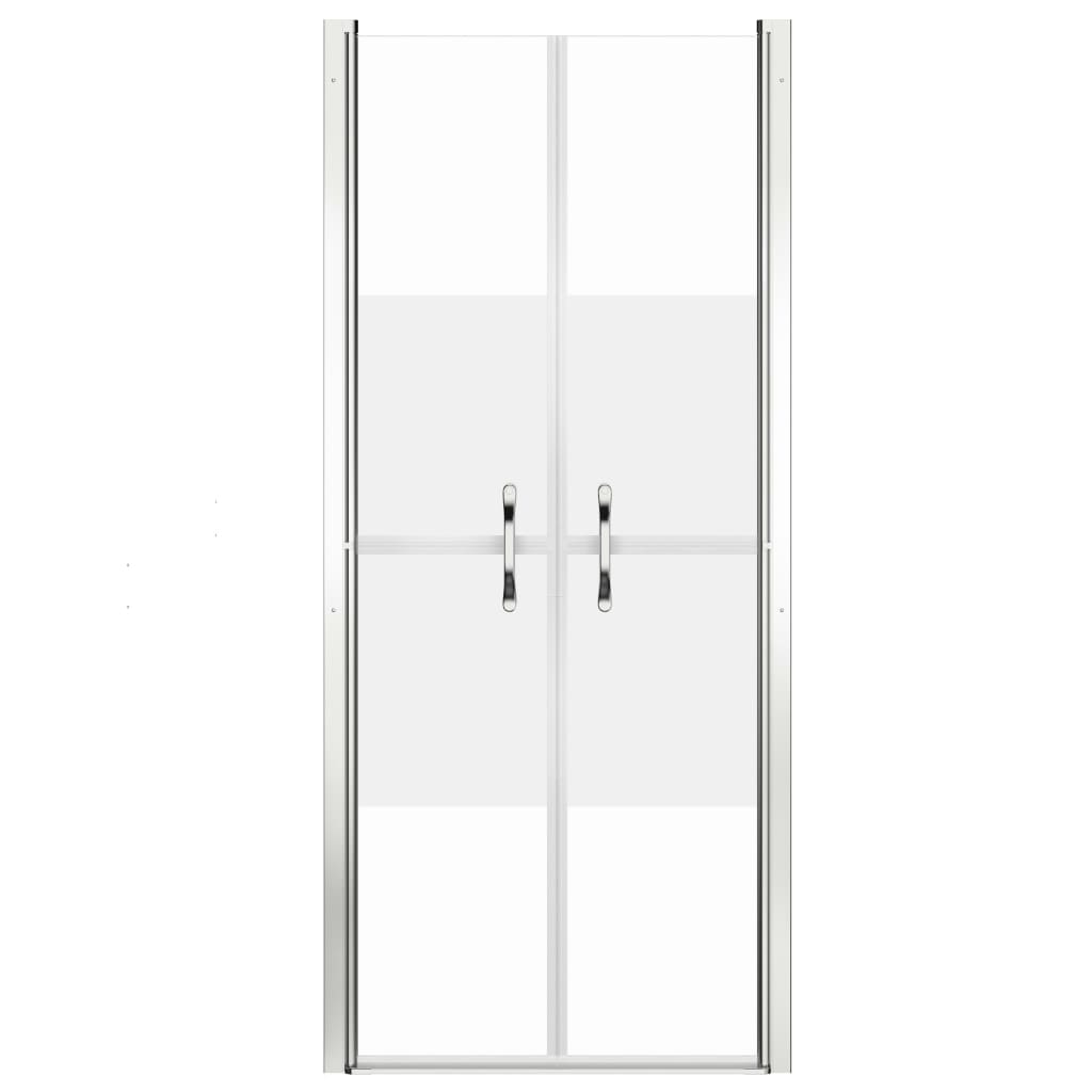 vidaXL Ușă cabină de duș, jumătate mat, 96 x 190 cm, ESG vidaXL Ușă cabină de duș, jumătate mat, 96 x 190 cm, ESG