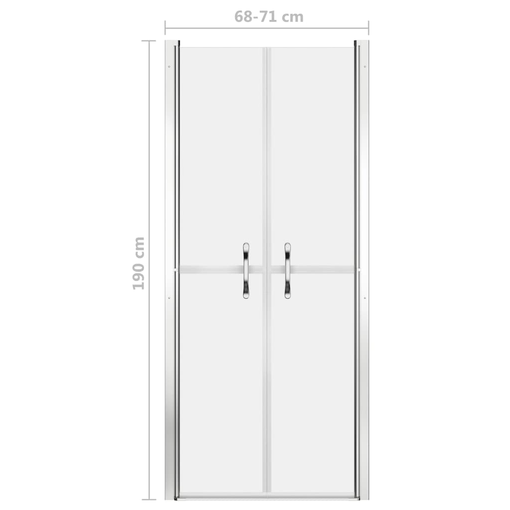 vidaXL Ușă cabină de duș, mat, 71 x 190 cm, ESG vidaXL Ușă cabină de duș, mat, 71 x 190 cm, ESG