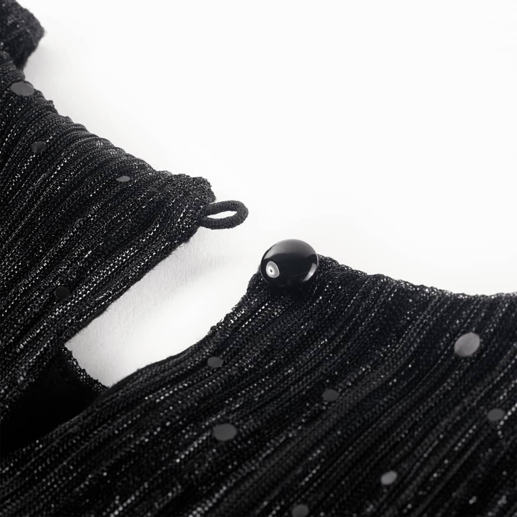 Rochie pentru copii cu mâneci lungi, negru, 92 Rochie pentru copii cu mâneci lungi, negru, 92