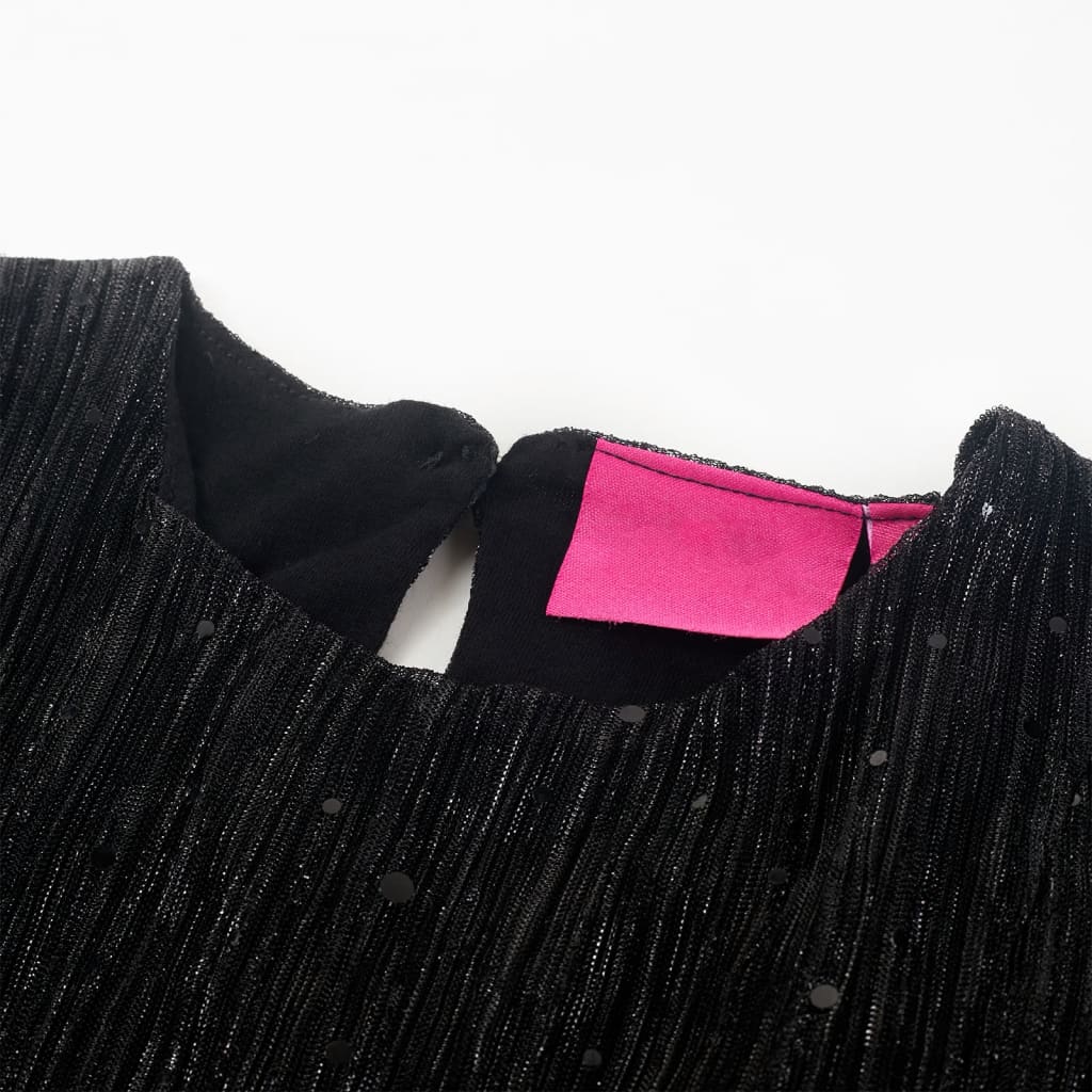 Rochie pentru copii cu mâneci lungi, negru, 116 Rochie pentru copii cu mâneci lungi, negru, 116