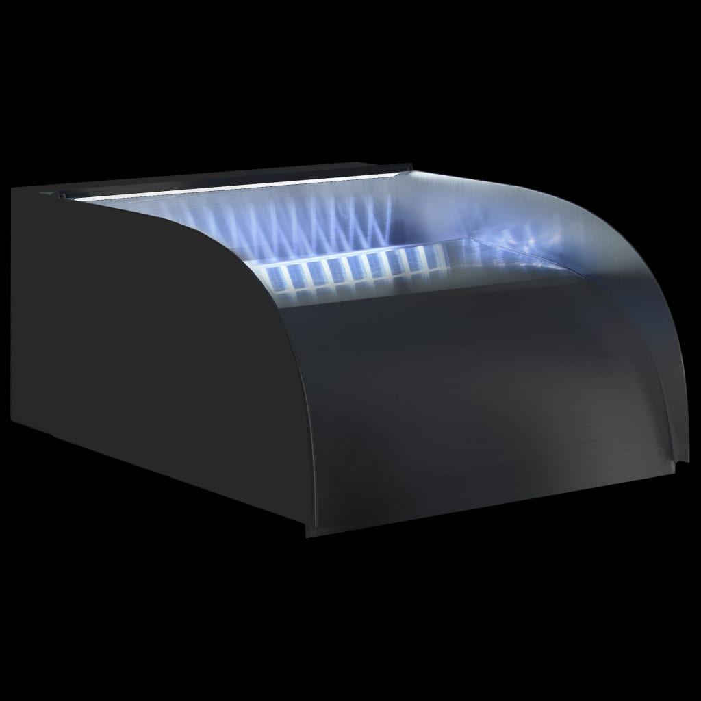 vidaXL Cascadă cu LED-uri, 30 x 34 x 14 cm, oțel inoxidabil 304 vidaXL Cascadă cu LED-uri, 30 x 34 x 14 cm, oțel inoxidabil 304