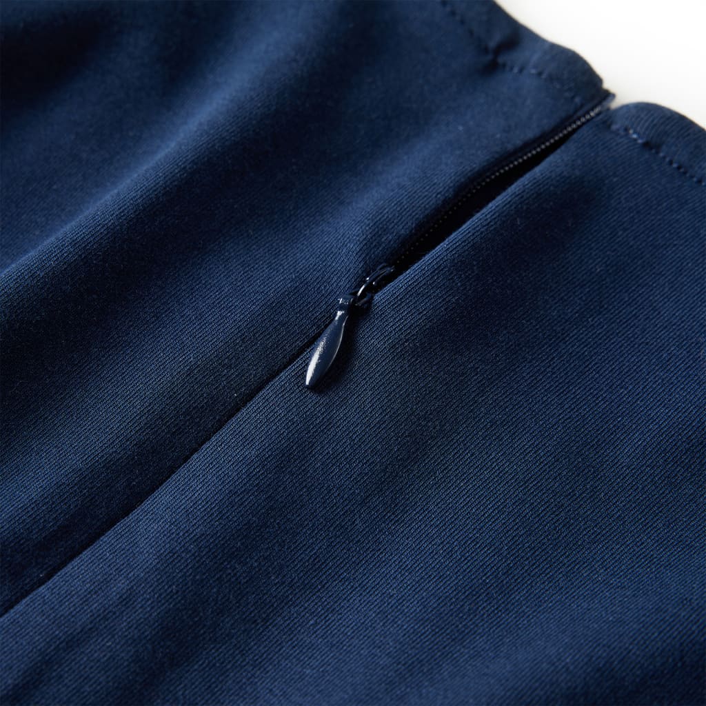 Rochie pentru copii cu mâneci lungi, bleumarin, 104