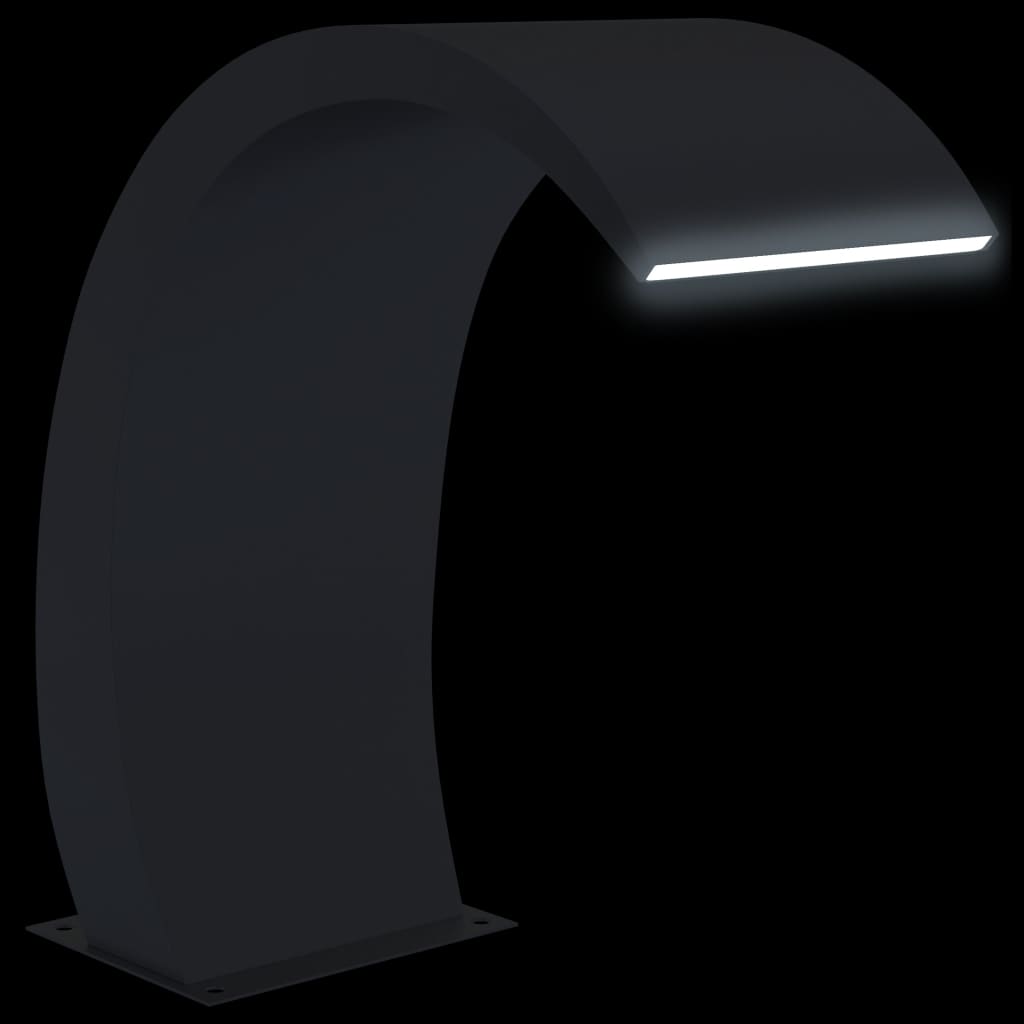 vidaXL Fântână de piscină cu LED, 22x60x70 cm, oțel inoxidabil 304 vidaXL Fântână de piscină cu LED, 22x60x70 cm, oțel inoxidabil 304