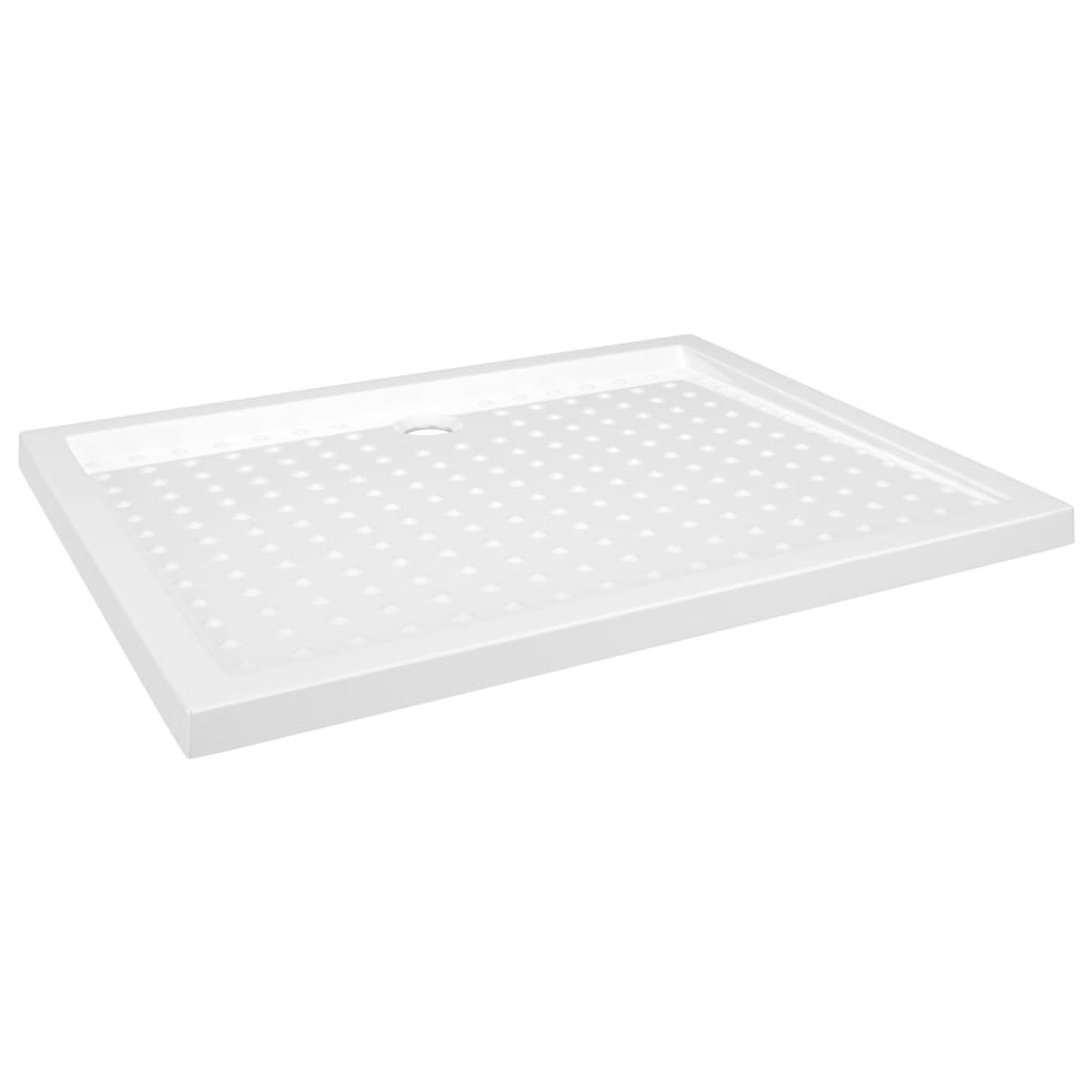 vidaXL Cădiță de duș cu puncte, alb, 80x100x4 cm, ABS vidaXL Cădiță de duș cu puncte, alb, 80x100x4 cm, ABS