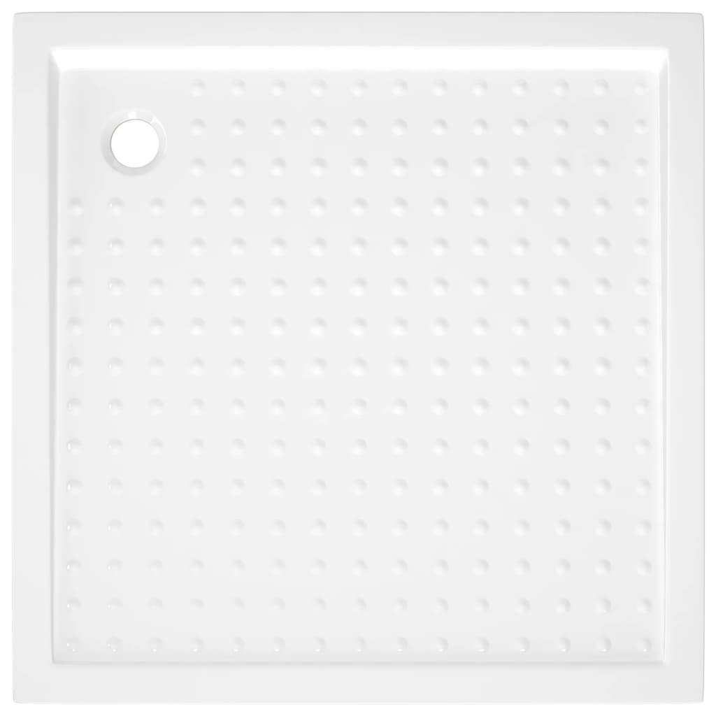 vidaXL Cădiță de duș cu puncte, alb, 90x90x4 cm, ABS vidaXL Cădiță de duș cu puncte, alb, 90x90x4 cm, ABS