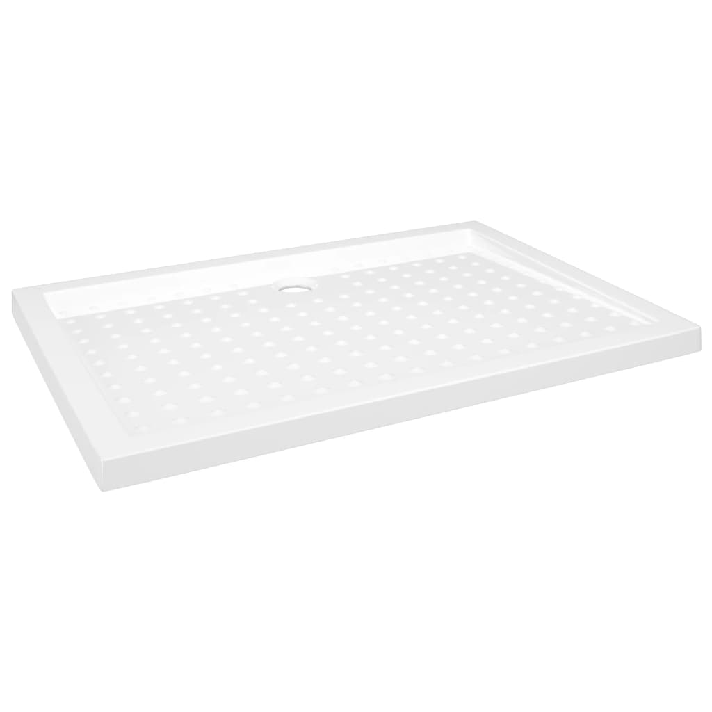 vidaXL Cădiță de duș cu puncte, alb, 70x100x4 cm, ABS vidaXL Cădiță de duș cu puncte, alb, 70x100x4 cm, ABS