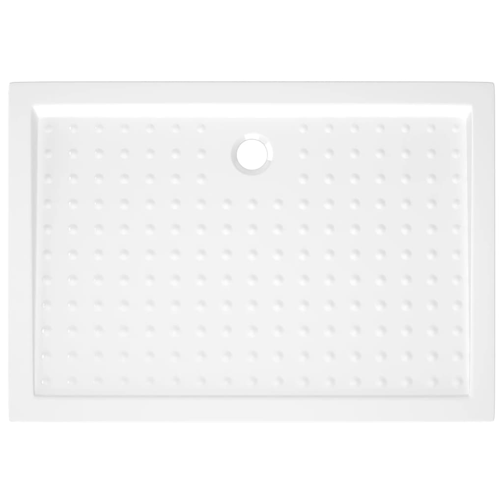vidaXL Cădiță de duș cu puncte, alb, 70x100x4 cm, ABS vidaXL Cădiță de duș cu puncte, alb, 70x100x4 cm, ABS