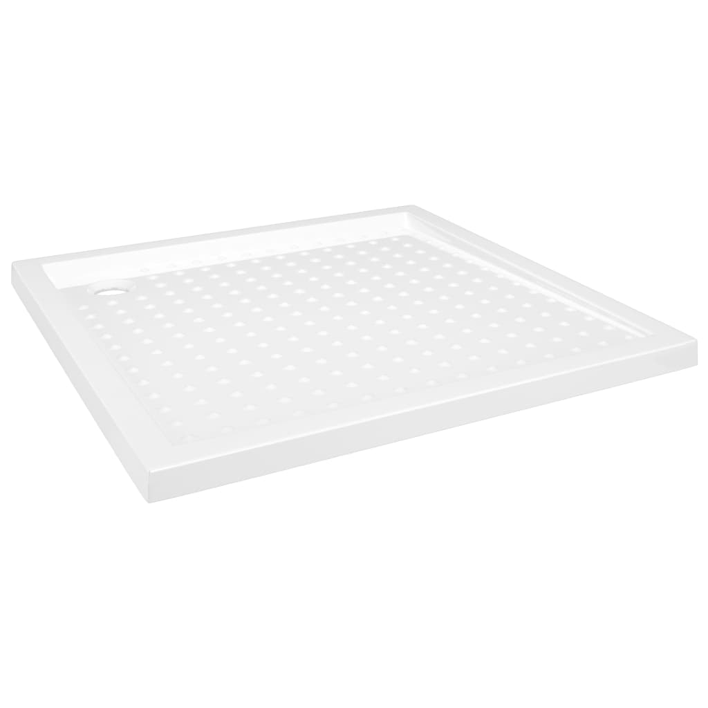 vidaXL Cădiță de duș cu puncte, alb, 80x80x4 cm, ABS vidaXL Cădiță de duș cu puncte, alb, 80x80x4 cm, ABS