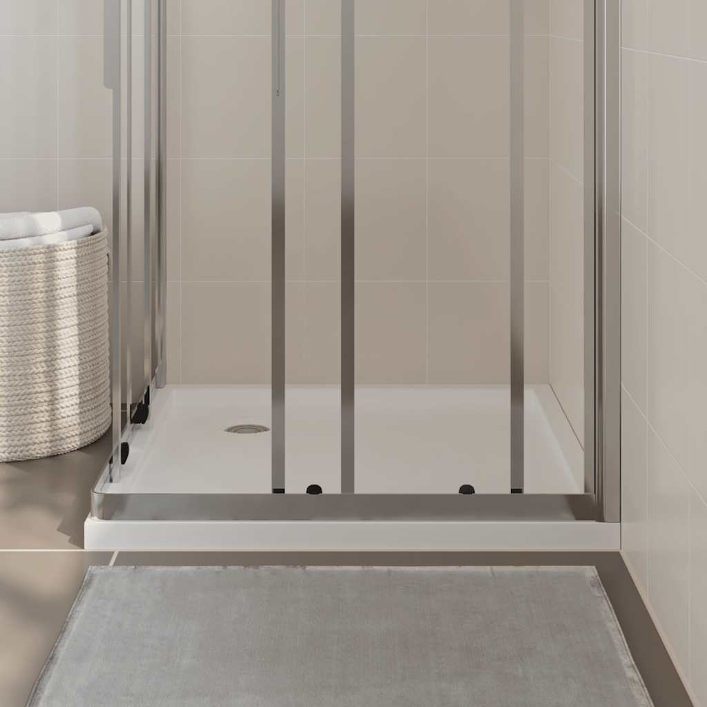 vidaXL Cădiță de duș pătrată din ABS, alb, 80x80 cm vidaXL Cădiță de duș pătrată din ABS, alb, 80x80 cm