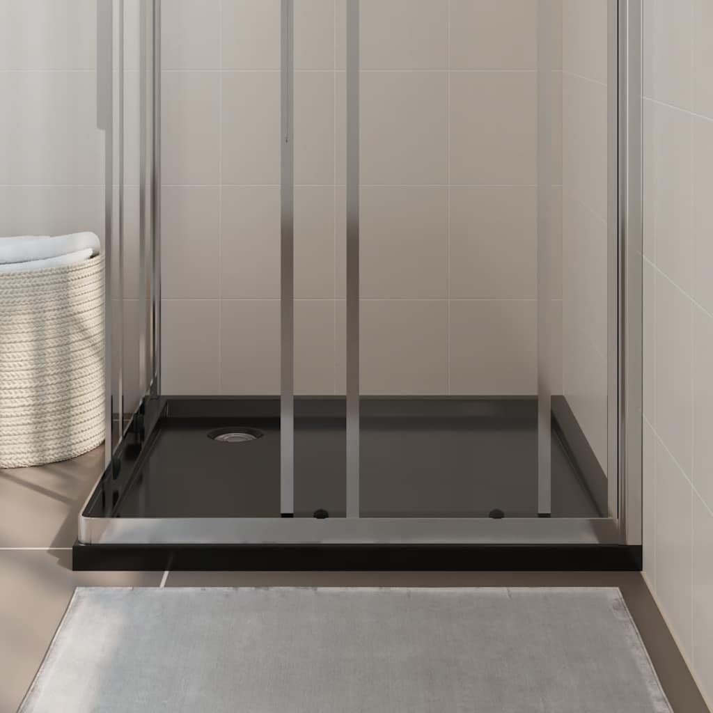 vidaXL Cădiță de duș pătrată din ABS, negru, 90x90 cm vidaXL Cădiță de duș pătrată din ABS, negru, 90x90 cm