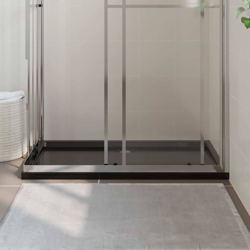 vidaXL Cădiță de duș dreptunghiulară din ABS, neagră, 70x120 cm vidaXL Cădiță de duș dreptunghiulară din ABS, neagră, 70x120 cm