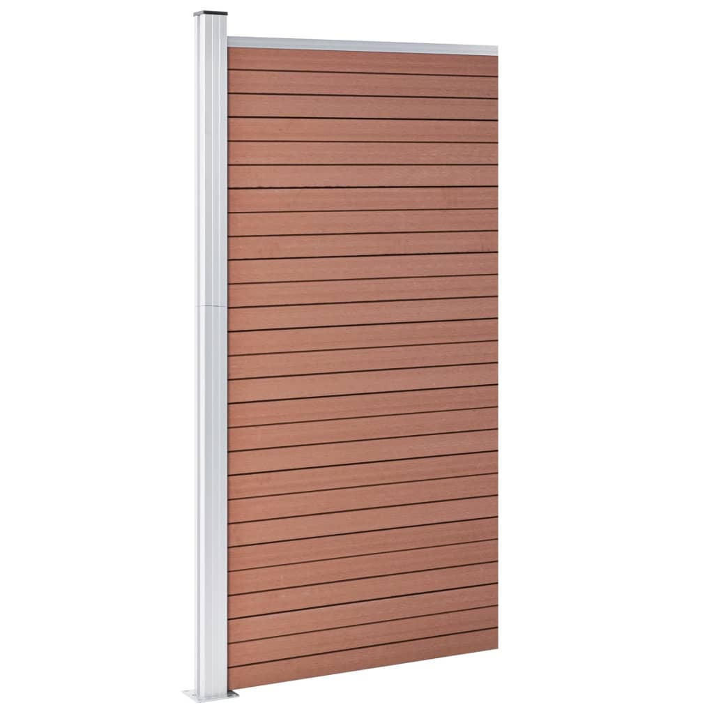 vidaXL Panou de gard, maro, 95x186 cm, WPC vidaXL Panou de gard, maro, 95x186 cm, WPC