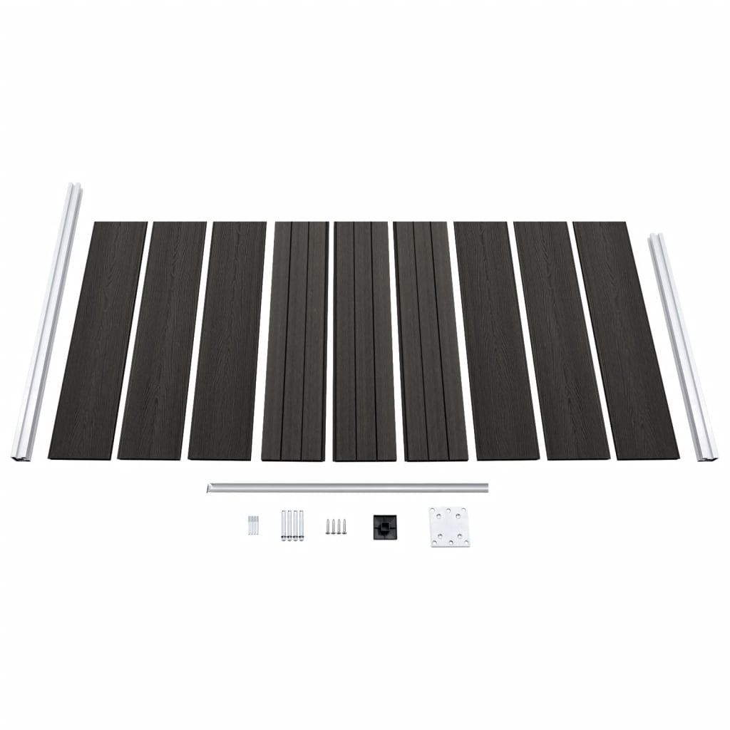 vidaXL Panou de gard, gri, 95x186 cm, WPC vidaXL Panou de gard, gri, 95x186 cm, WPC