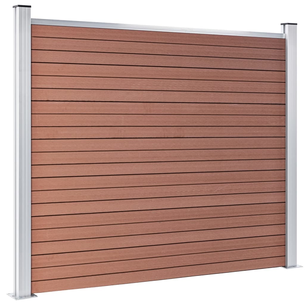 vidaXL Panou de gard, maro, 180 x 146 cm, WPC vidaXL Panou de gard, maro, 180 x 146 cm, WPC