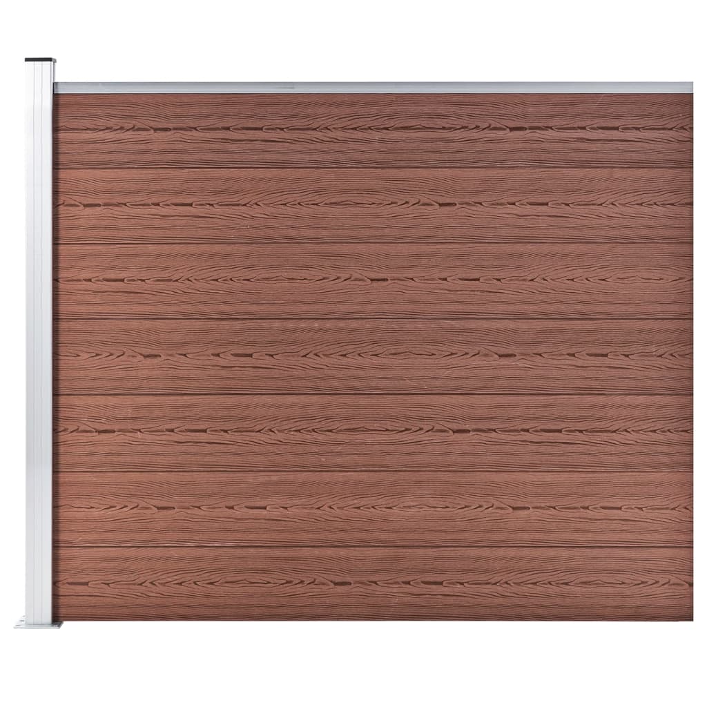 vidaXL Panou de gard, maro, 175 x 146 cm, WPC vidaXL Panou de gard, maro, 175 x 146 cm, WPC