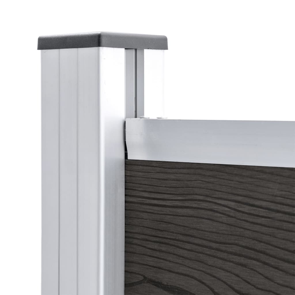 vidaXL Panou de gard, gri, 180x146 cm, WPC vidaXL Panou de gard, gri, 180x146 cm, WPC