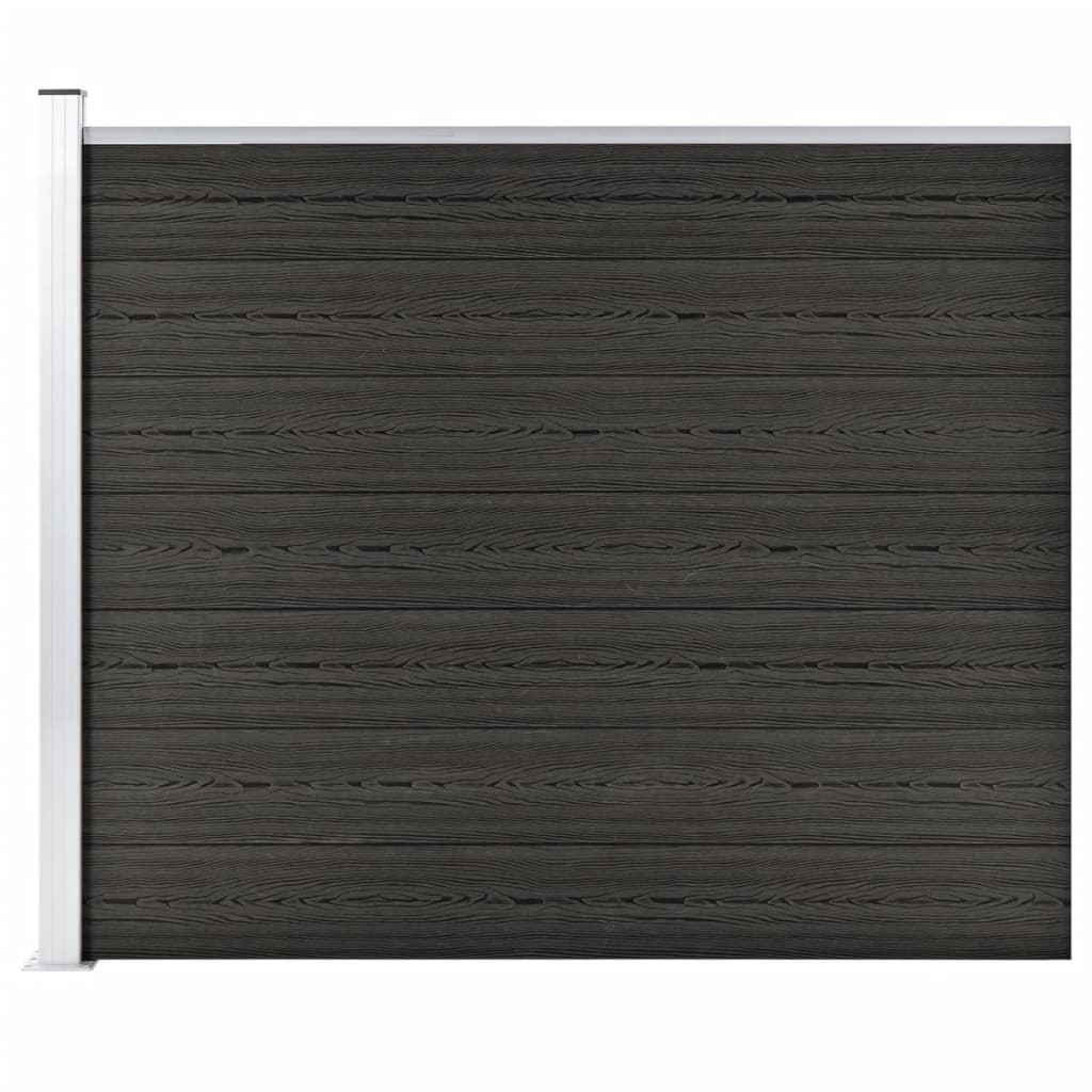vidaXL Panou de gard, gri, 175x146 cm, WPC vidaXL Panou de gard, gri, 175x146 cm, WPC
