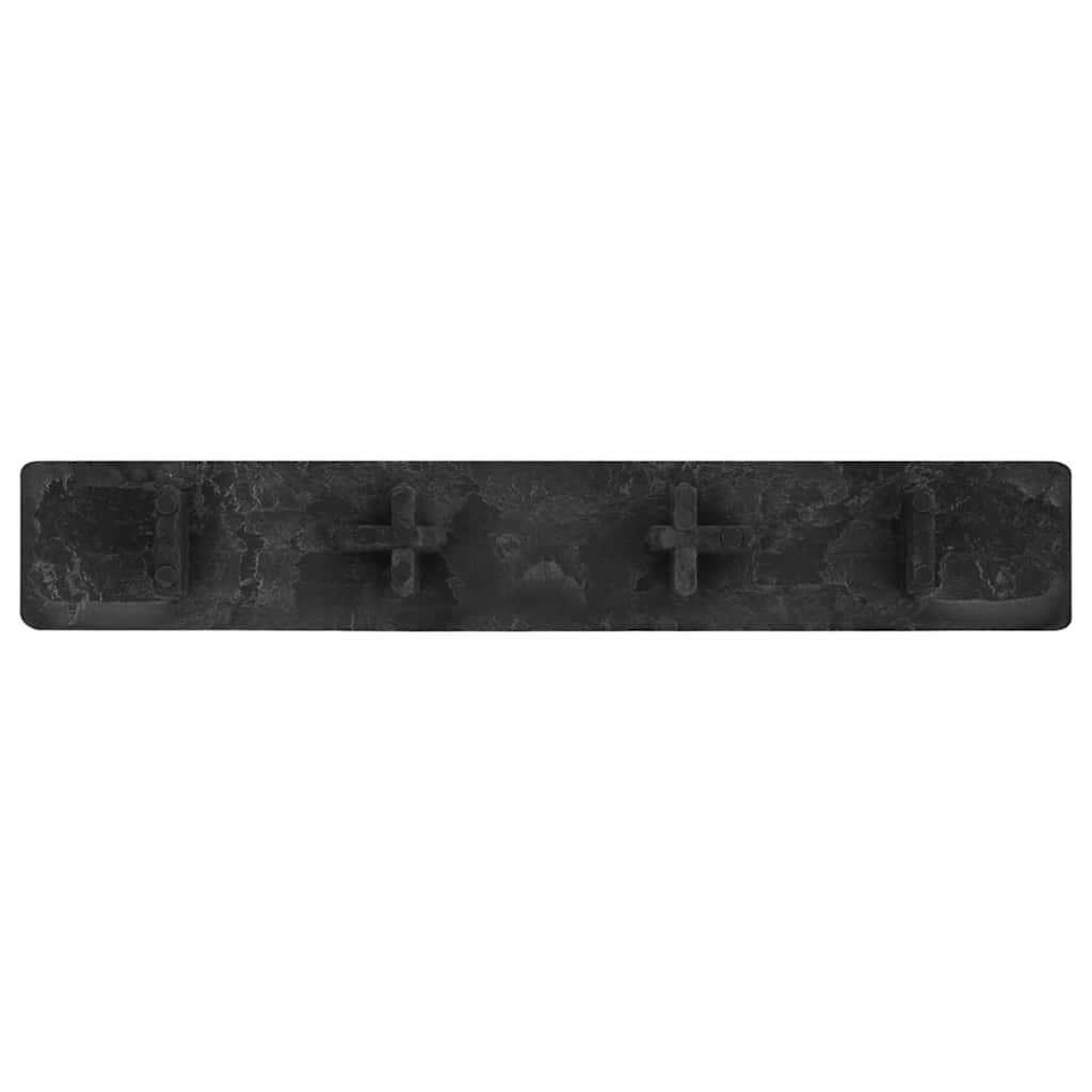 vidaXL Capace de capăt pardoseală terasă, 10 buc., negru, plastic