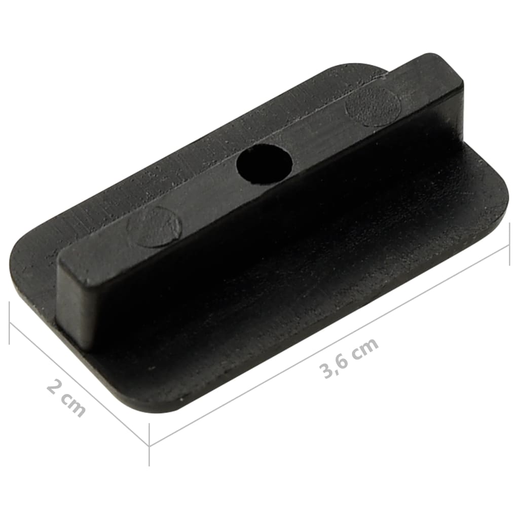 vidaXL Cleme pardoseală cu șuruburi 200 buc. plastic&oțel inoxidabil vidaXL Cleme pardoseală cu șuruburi 200 buc. plastic&oțel inoxidabil