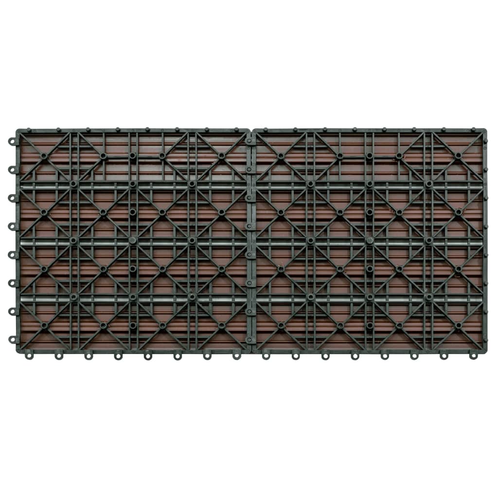 vidaXL Plăci de pardoseală, 6 buc., maro, 60x30 cm, WPC, 1,08 m² vidaXL Plăci de pardoseală, 6 buc., maro, 60x30 cm, WPC, 1,08 m²