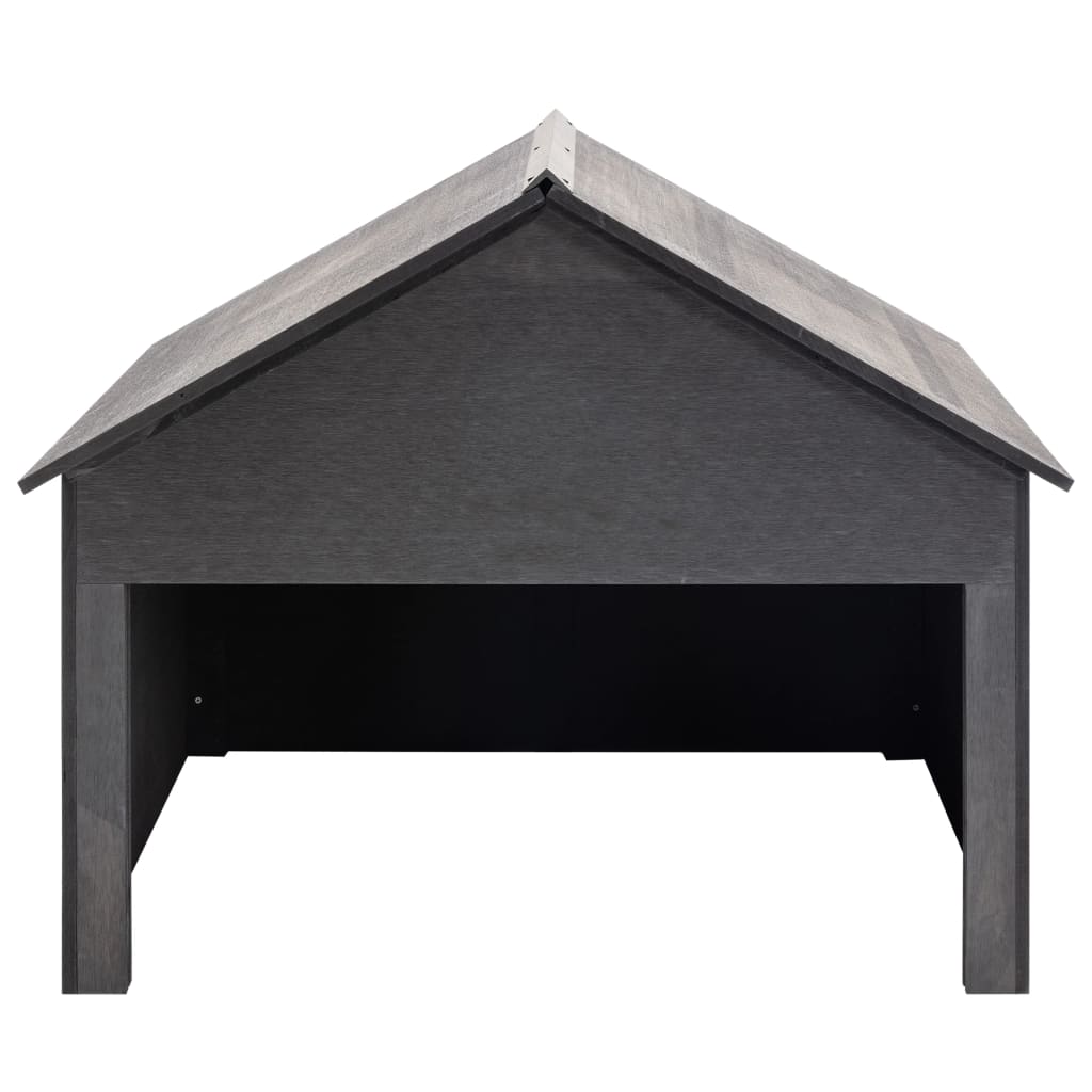 vidaXL Garaj mașină de tuns iarba, gri, 80x80x70 cm, WPC vidaXL Garaj mașină de tuns iarba, gri, 80x80x70 cm, WPC