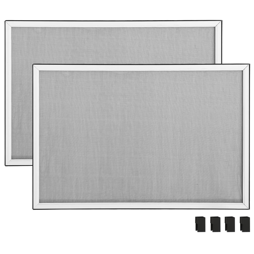 vidaXL Plasă insecte extensibilă pentru ferestre, alb, (75-143)x50 cm vidaXL Plasă insecte extensibilă pentru ferestre, alb, (75-143)x50 cm