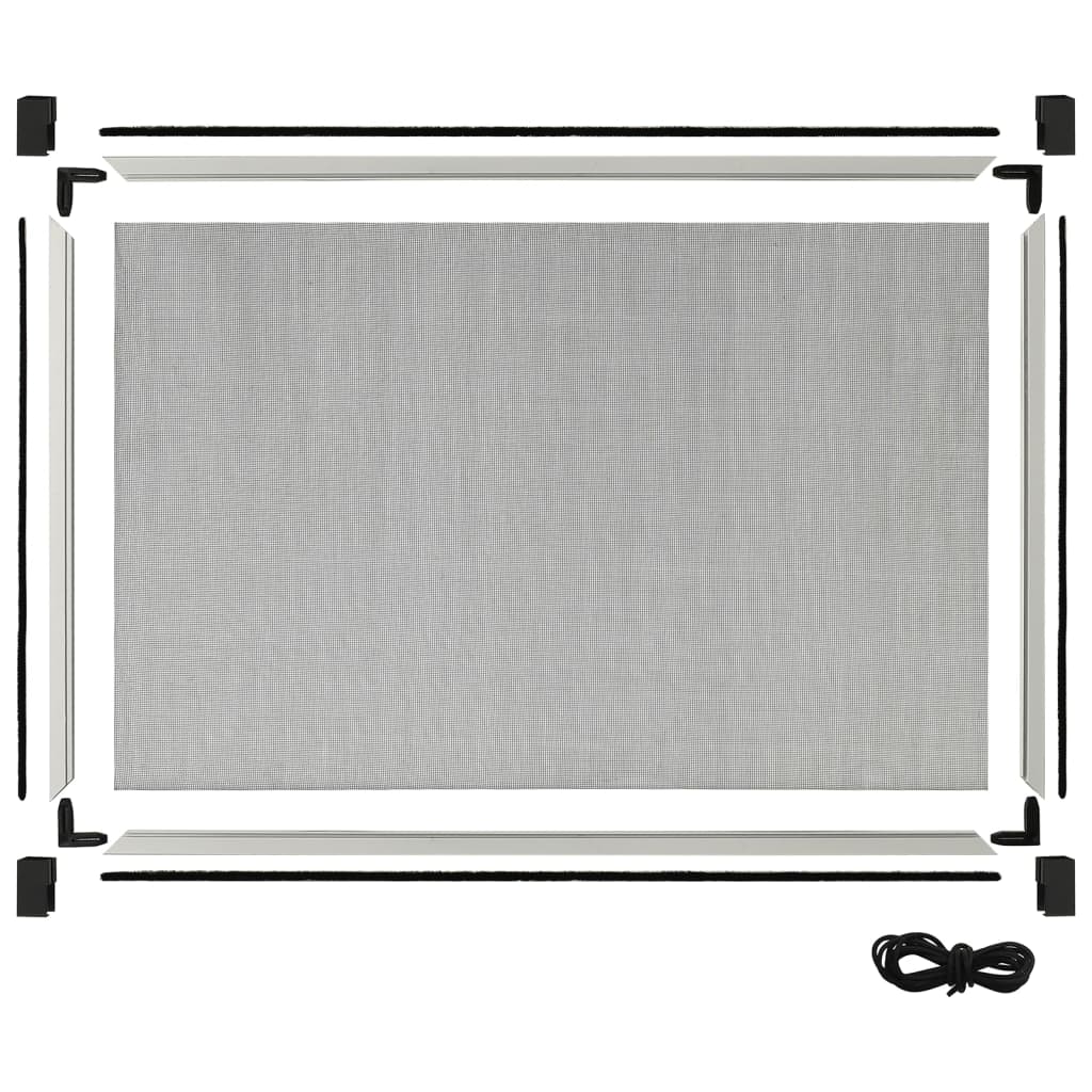 vidaXL Plasă insecte extensibilă pentru ferestre, alb, (75-143)x50 cm vidaXL Plasă insecte extensibilă pentru ferestre, alb, (75-143)x50 cm