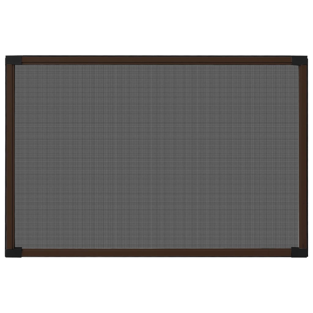 vidaXL Plasă insecte extensibilă pentru ferestre, maro, (75-143)x50 cm vidaXL Plasă insecte extensibilă pentru ferestre, maro, (75-143)x50 cm