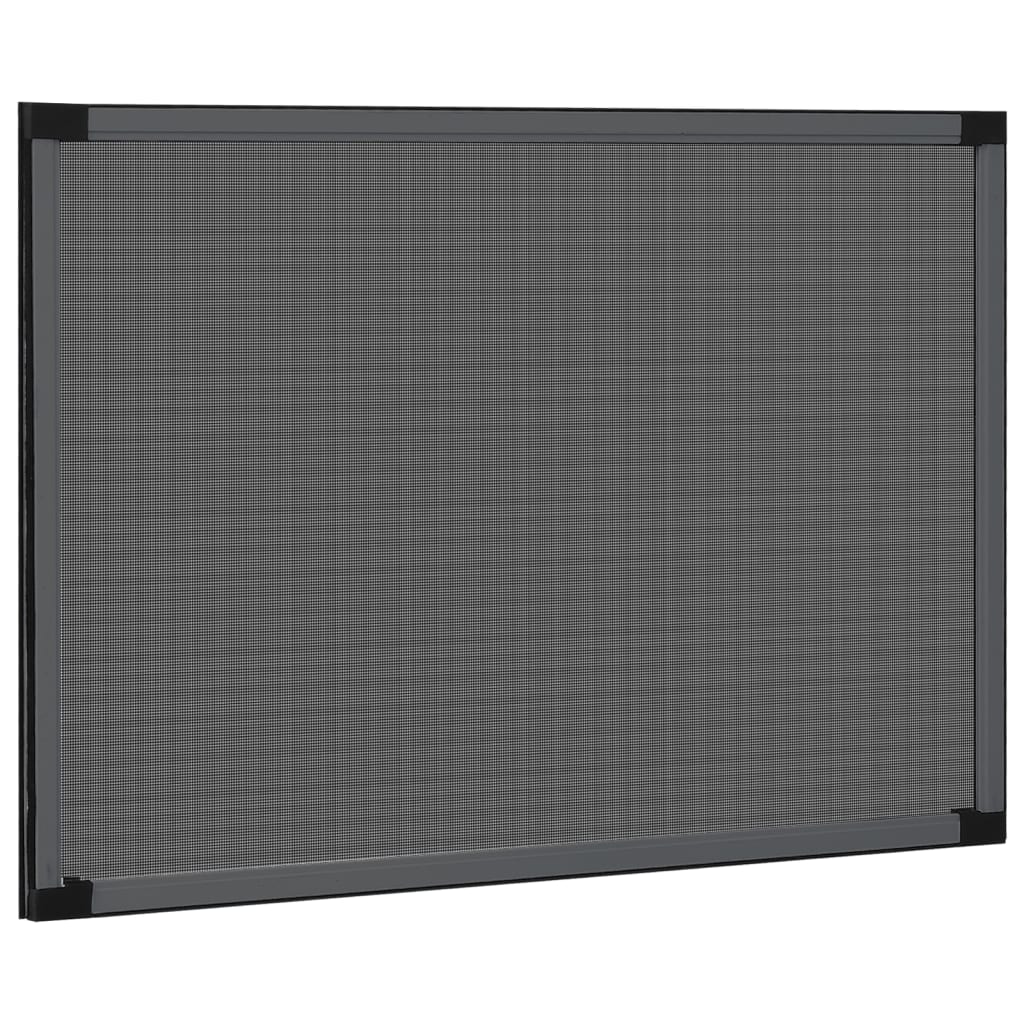 vidaXL Plasă insecte extensibilă ferestre, antracit, (75-143)x50 cm vidaXL Plasă insecte extensibilă ferestre, antracit, (75-143)x50 cm