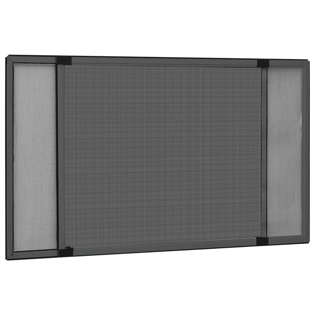 vidaXL Plasă insecte extensibilă ferestre, antracit, (75-143)x50 cm vidaXL Plasă insecte extensibilă ferestre, antracit, (75-143)x50 cm