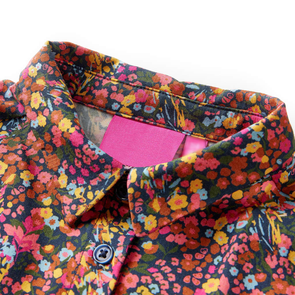 Rochie pentru copii cu mâneci lungi, multicolor, 128 Rochie pentru copii cu mâneci lungi, multicolor, 128