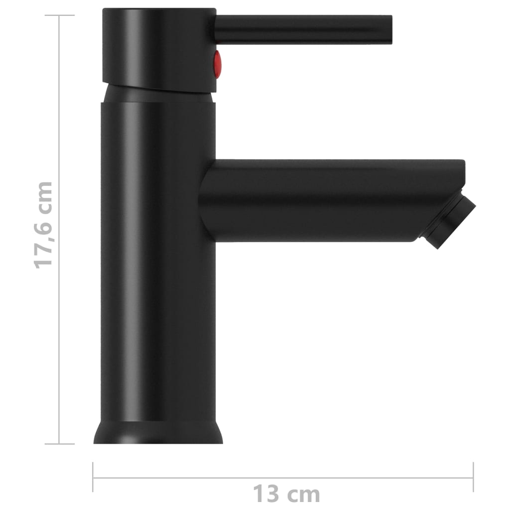 vidaXL Robinet chiuvetă de baie, negru, 130x176 mm vidaXL Robinet chiuvetă de baie, negru, 130x176 mm