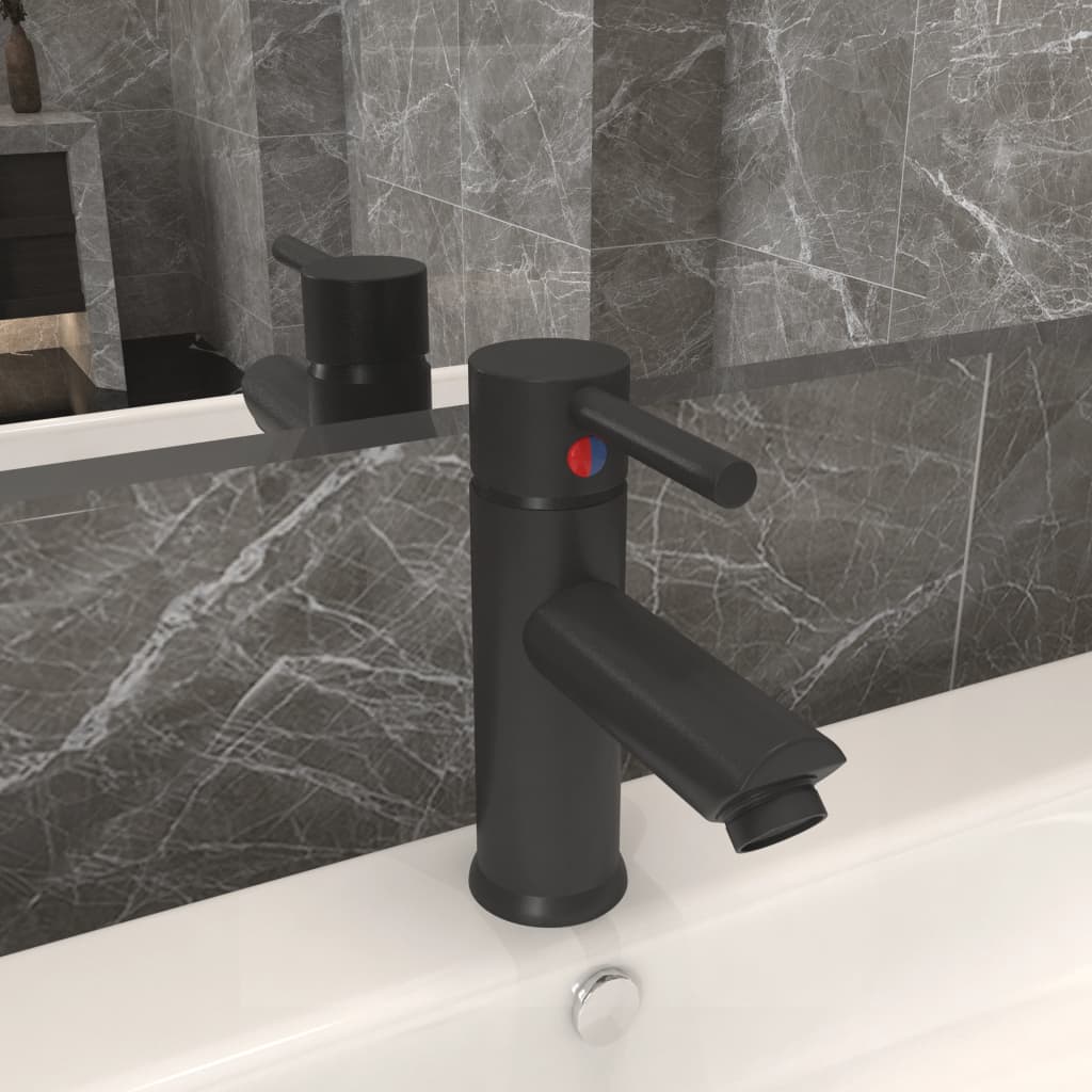 vidaXL Robinet chiuvetă de baie, gri, 130x176 mm vidaXL Robinet chiuvetă de baie, gri, 130x176 mm