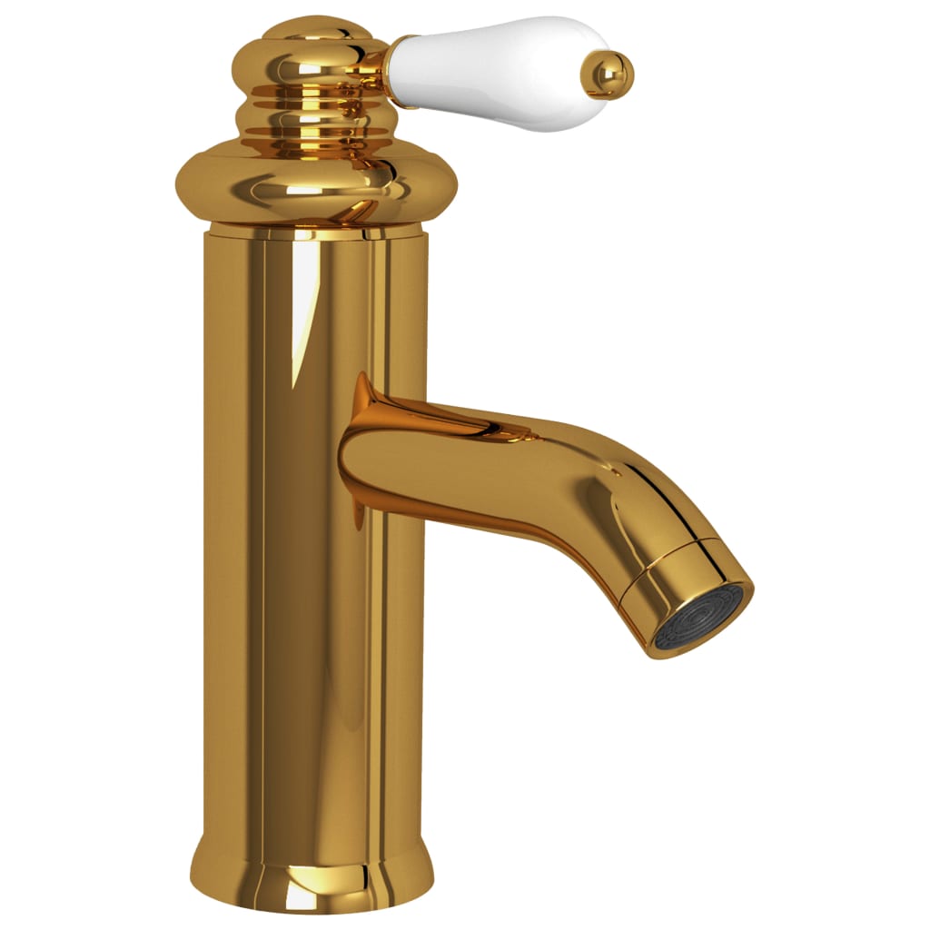 vidaXL Robinet chiuvetă de baie, auriu, 130x180 mm vidaXL Robinet chiuvetă de baie, auriu, 130x180 mm