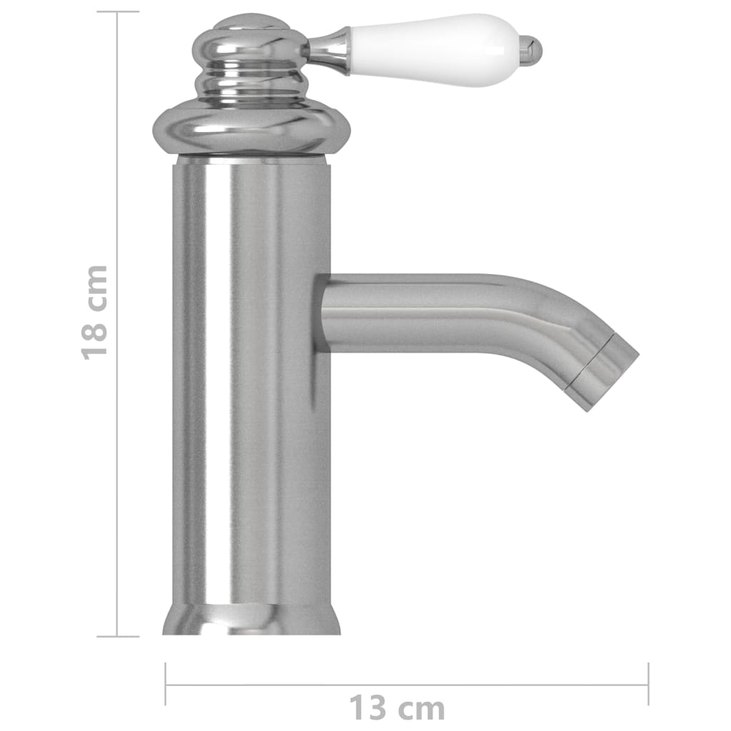vidaXL Robinet chiuvetă de baie, argintiu, 130x180 mm vidaXL Robinet chiuvetă de baie, argintiu, 130x180 mm