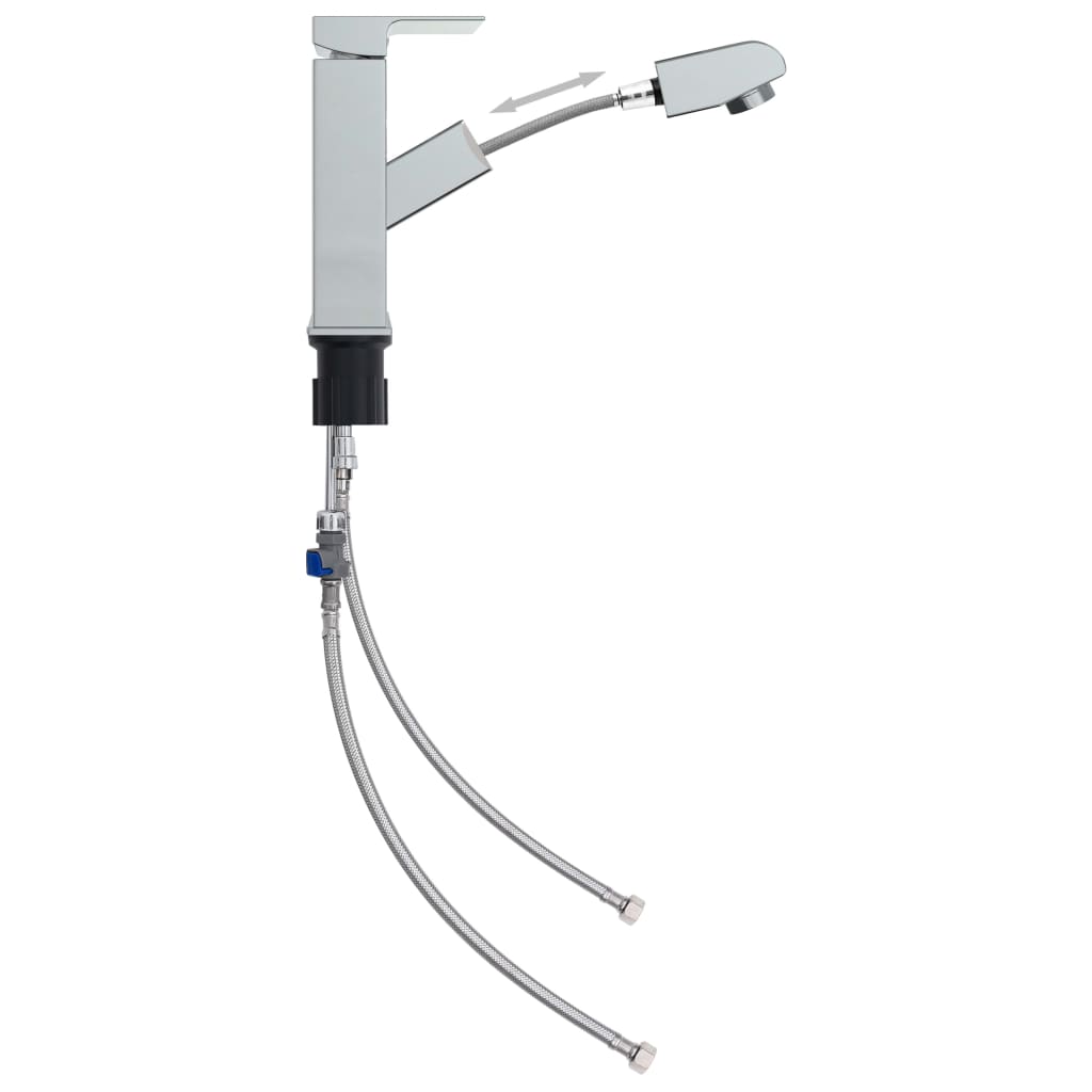 vidaXL Robinet chiuvetă baie retractabil, finisaj cromat, 157x172 mm vidaXL Robinet chiuvetă baie retractabil, finisaj cromat, 157x172 mm