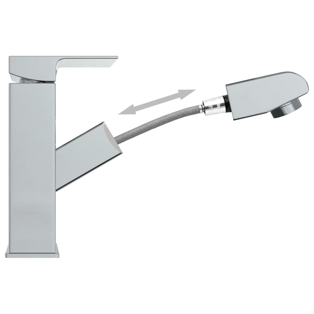 vidaXL Robinet chiuvetă baie retractabil, finisaj cromat, 157x172 mm vidaXL Robinet chiuvetă baie retractabil, finisaj cromat, 157x172 mm
