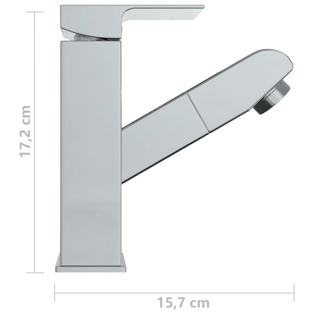 vidaXL Robinet chiuvetă baie retractabil, finisaj cromat, 157x172 mm vidaXL Robinet chiuvetă baie retractabil, finisaj cromat, 157x172 mm