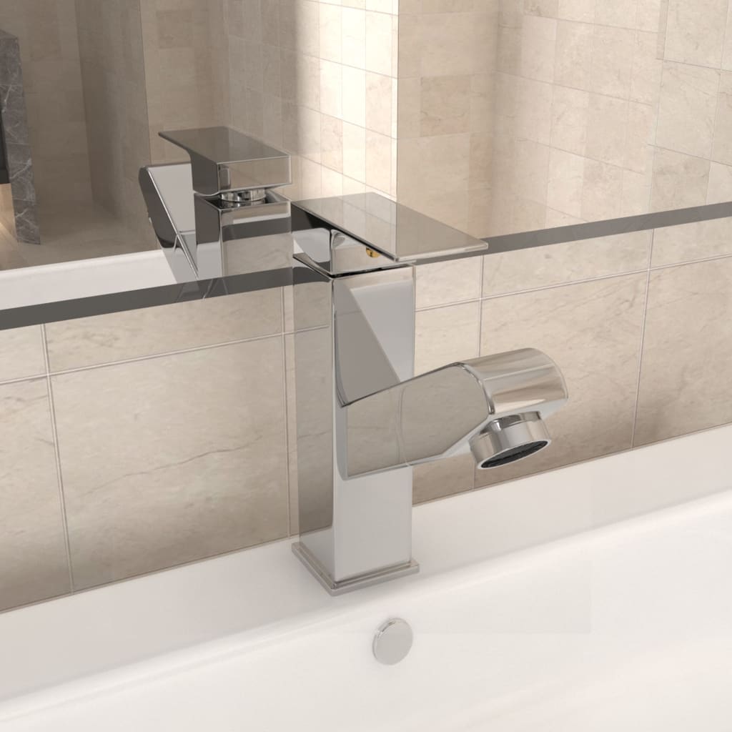 vidaXL Robinet chiuvetă baie retractabil, finisaj cromat, 157x172 mm vidaXL Robinet chiuvetă baie retractabil, finisaj cromat, 157x172 mm