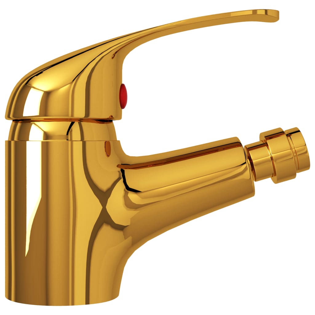 vidaXL Baterie mixer pentru bideu baie, auriu, 13x12 cm vidaXL Baterie mixer pentru bideu baie, auriu, 13x12 cm