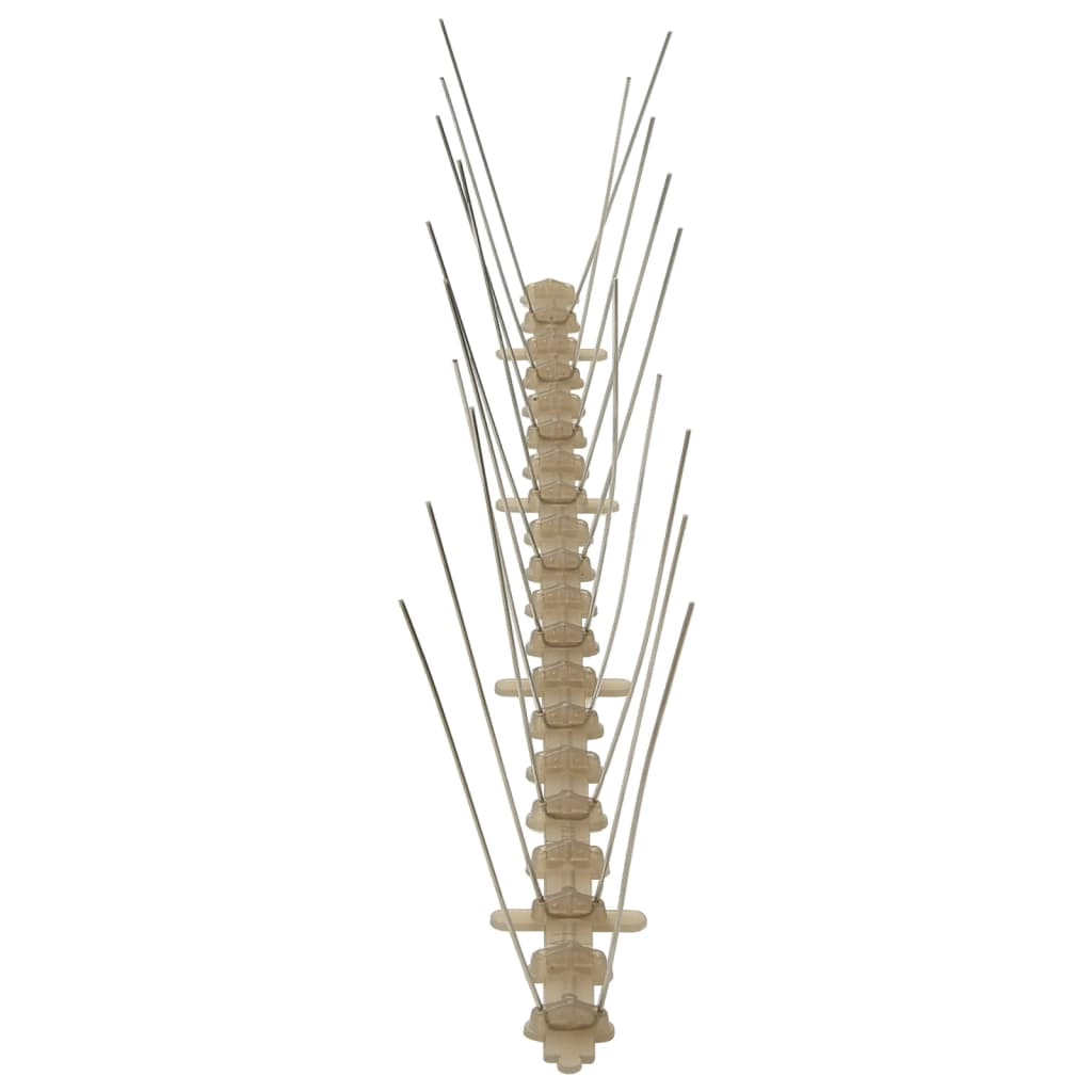 vidaXL Set bandă cu țepi antipăsări cu 2 rânduri 20 buc. plastic 10 m vidaXL Set bandă cu țepi antipăsări cu 2 rânduri 20 buc. plastic 10 m