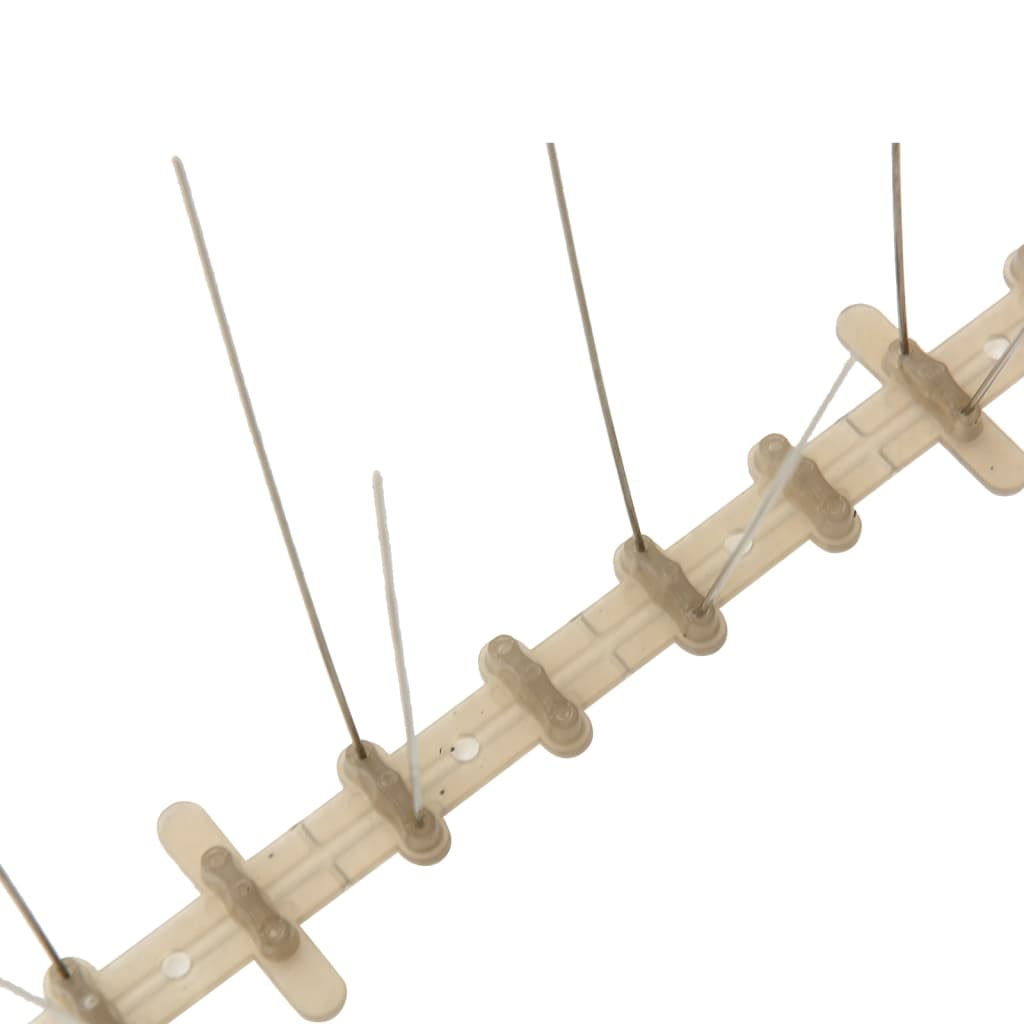 vidaXL Set bandă cu țepi antipăsări cu 2 rânduri 20 buc. plastic 10 m vidaXL Set bandă cu țepi antipăsări cu 2 rânduri 20 buc. plastic 10 m